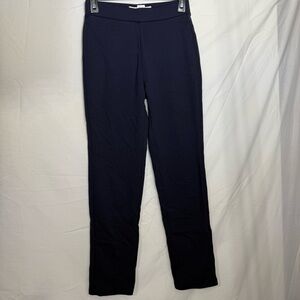 croft & barrow Navy Straight-Leg Pull On Pants Size PXS